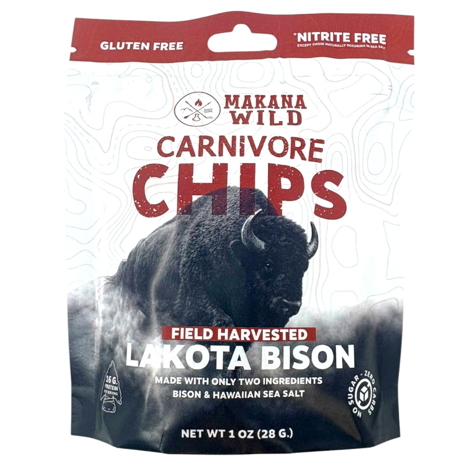 Makana Wild Carnivore Chips Field Harvested Lakota Bison 1 oz