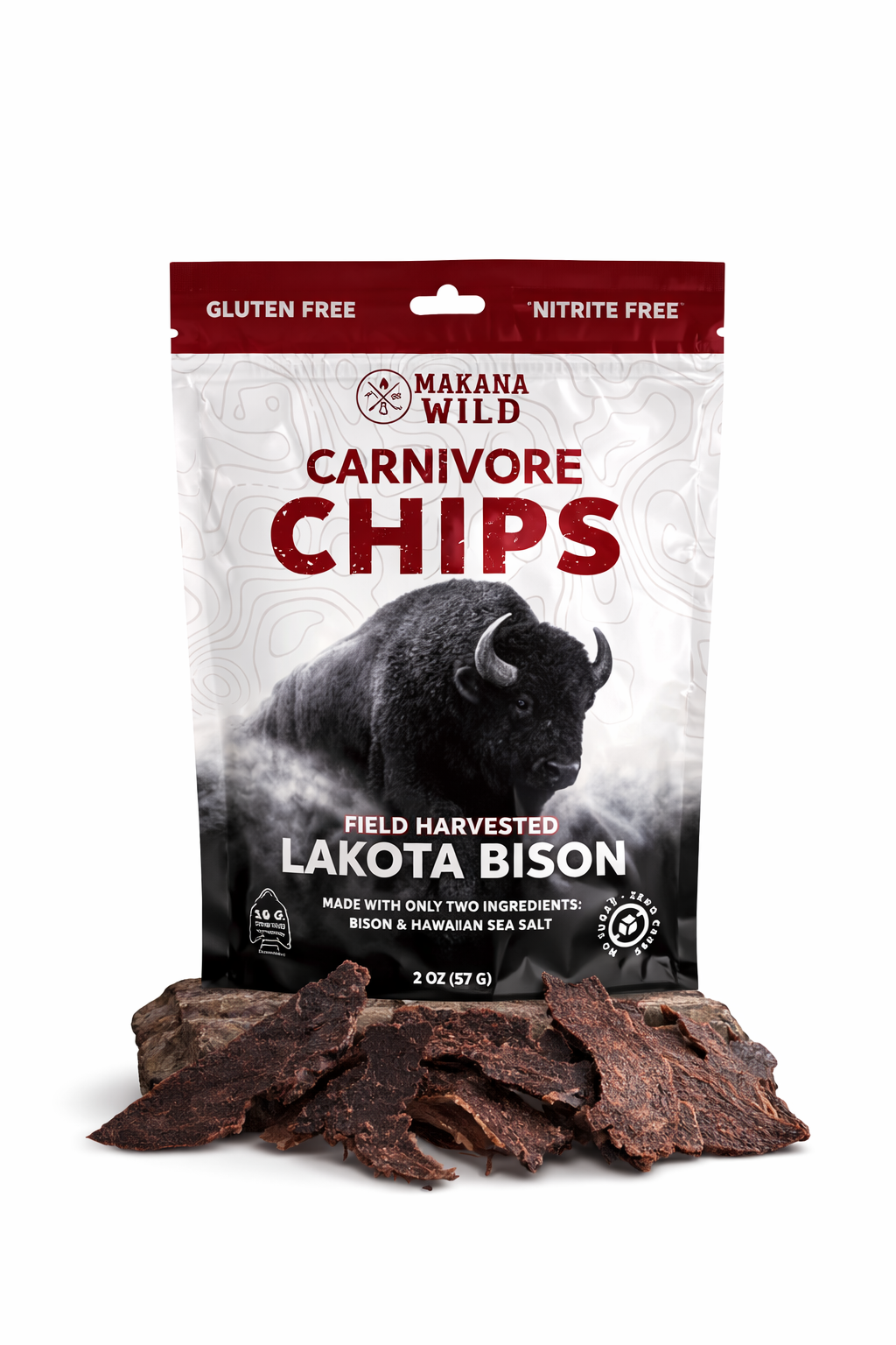 Wild-Harvested Bison Carnivore Chips: A Savory Snack for Meat Lovers