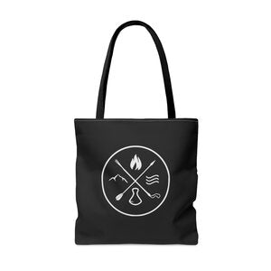 makana wild black tote bag